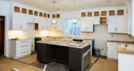 A kitchen with minor upgrades to increase home value.